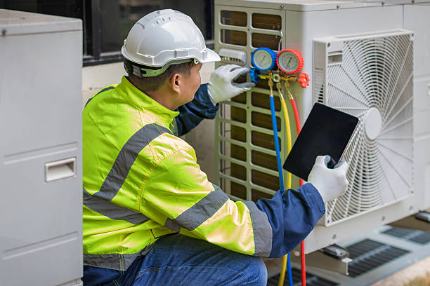 Professional Hvac technician working in Milford, NH